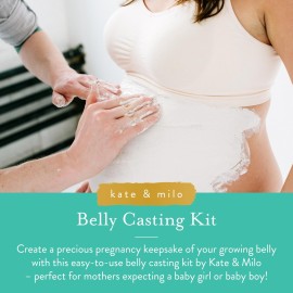Kate & Milo Belly Casting Kit, Pregnancy Keepsake Making Kit, Easy DIY Plaster Cast Baby Bump Keepsake, Perfect For Expecting Moms and Ideal Nursery Decor Kate & Milo Belly Casting Kit, Pregnancy Keepsake Making Kit, Easy DIY Plaster Cast Baby Bump Keepsake, Perfect For Expecting Moms and Ideal Nursery Decor