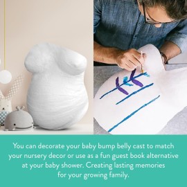 Kate & Milo Belly Casting Kit, Pregnancy Keepsake Making Kit, Easy DIY Plaster Cast Baby Bump Keepsake, Perfect For Expecting Moms and Ideal Nursery Decor Kate & Milo Belly Casting Kit, Pregnancy Keepsake Making Kit, Easy DIY Plaster Cast Baby Bump Keepsake, Perfect For Expecting Moms and Ideal Nursery Decor
