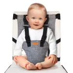 Compact Travel High Chair | Portable High Chair for Baby | Baby Travel Essential Harness Seat | Must Haves for Vacations, Restaurants, Family Visits with Babies | Portable Highchair Seat with Straps