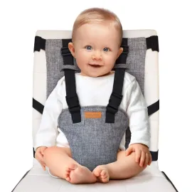 Compact Travel High Chair | Portable High Chair for Baby | Baby Travel Essential Harness Seat | Must Haves for Vacations, Restaurants, Family Visits with Babies | Portable Highchair Seat with Straps Compact Travel High Chair | Portable High Chair for Baby | Baby Travel Essential Harness Seat | Must Haves for Vacations, Restaurants, Family Visits with Babies | Portable Highchair Seat with Straps