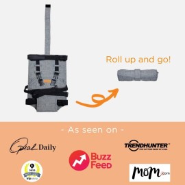 Compact Travel High Chair | Portable High Chair for Baby | Baby Travel Essential Harness Seat | Must Haves for Vacations, Restaurants, Family Visits with Babies | Portable Highchair Seat with Straps Compact Travel High Chair | Portable High Chair for Baby | Baby Travel Essential Harness Seat | Must Haves for Vacations, Restaurants, Family Visits with Babies | Portable Highchair Seat with Straps