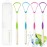 Tongue Scraper Cleaner 100% BPA Free Tongue Scrapers with Travel Handy Case for Adults, Kids, Healthy Oral Care, Easy to Use, Help Fight Bad Breath (4 PACK)