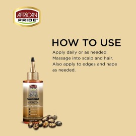 African Pride Black Castor Miracle Hair & Scalp Sealing Oil - Locks in Moisture & Soothes, Contains Black Castor/Tea Tree/Soybean Oil, 6 oz African Pride Black Castor Miracle Hair & Scalp Sealing Oil - Locks in Moisture & Soothes, Contains Black Castor/Tea Tree/Soybean Oil, 6 oz