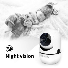 HelloBaby Baby Monitor with Remote Pan-Tilt-Zoom Camera and 3.2\'\' LCD Screen, Infrared Night Vision (Black) HelloBaby Baby Monitor with Remote Pan-Tilt-Zoom Camera and 3.2\'\' LCD Screen, Infrared Night Vision (Black)