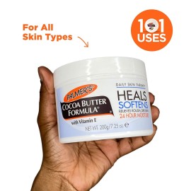 Palmer\'s Cocoa Butter Formula Daily Skin Therapy Solid Lotion, 7.5 Oz (Pack of 3) Intensive Body Moisturizer with Vitamin E for Extremely Dry & Eczema-Prone Skin, Helps Provide 48-Hour Deep Hydration