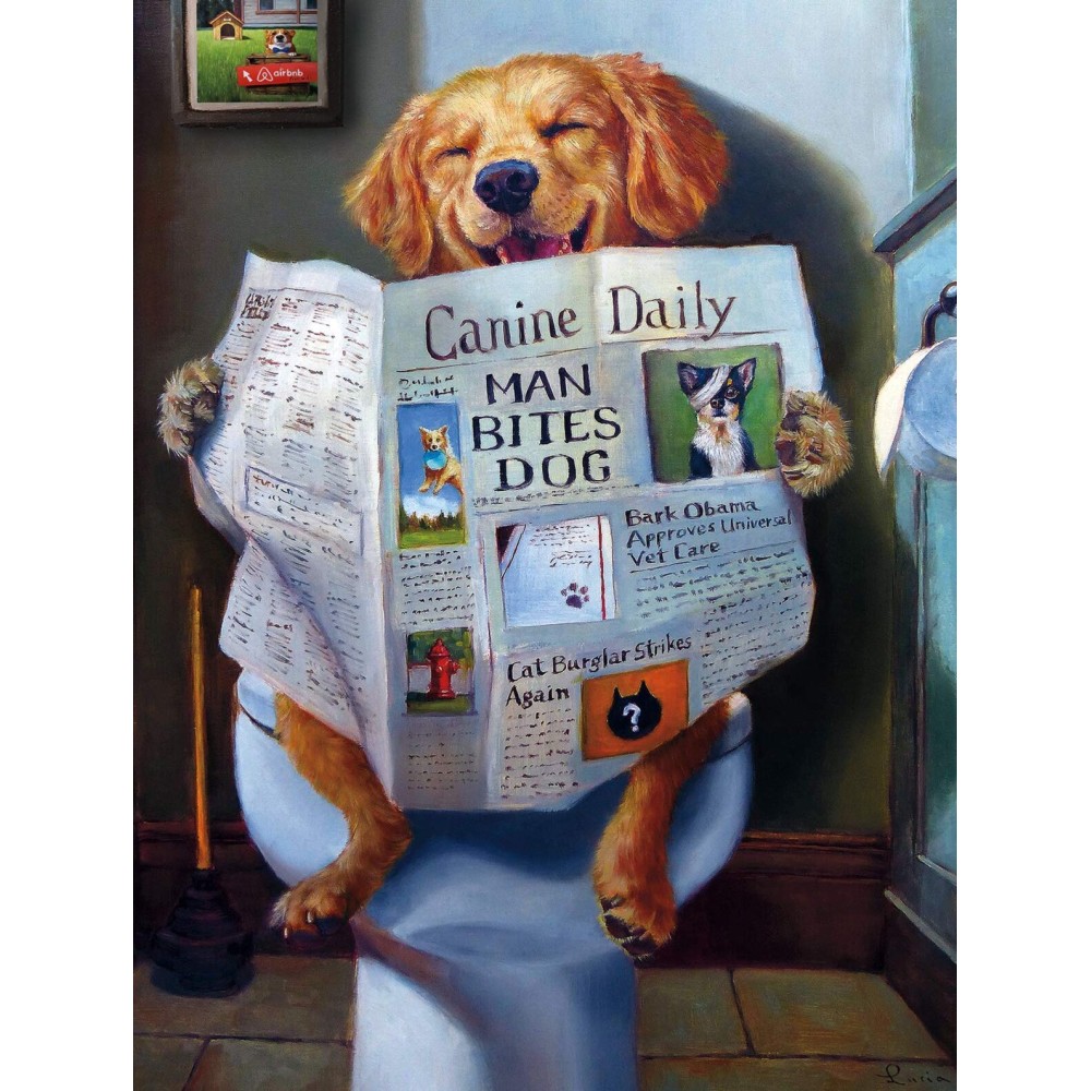 Buffalo Games - Lucia Heffernan - Dog Gone Funny - 750 Piece Jigsaw Puzzle For Adults -Challenging Puzzle Perfect for Game Nights - Finished Size is 24.00 x 18.00