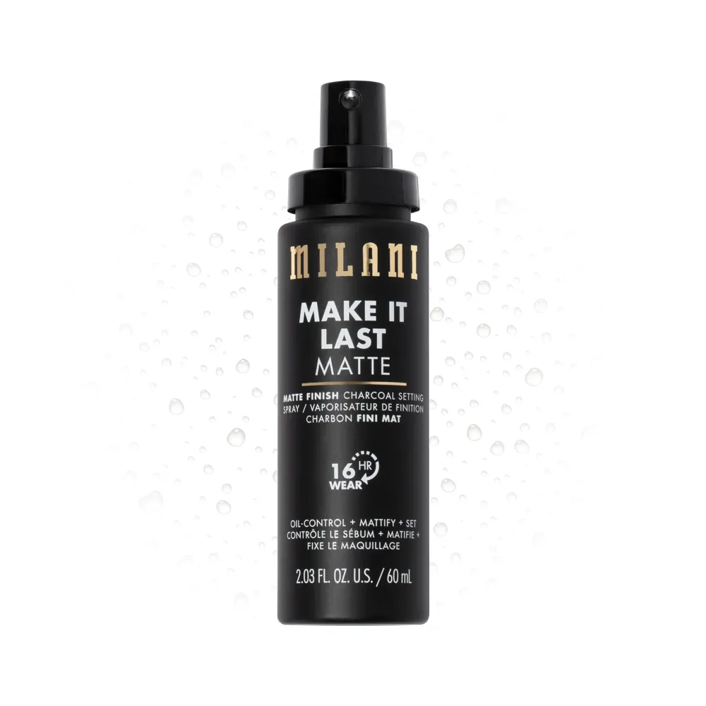 Milani Make it Last Matte - Matte Finish Charcoal Setting Spray- Cruelty-Free Makeup Primer and Setting Spray for Oily Skin - Long Lasting Finishing Spray (2.03 Fl. Oz.) Milani Make it Last Matte - Matte Finish Charcoal Setting Spray- Cruelty-Free Makeup Primer and Setting Spray for Oily Skin - Long Lasting Finishing Spray (2.03 Fl. Oz.)