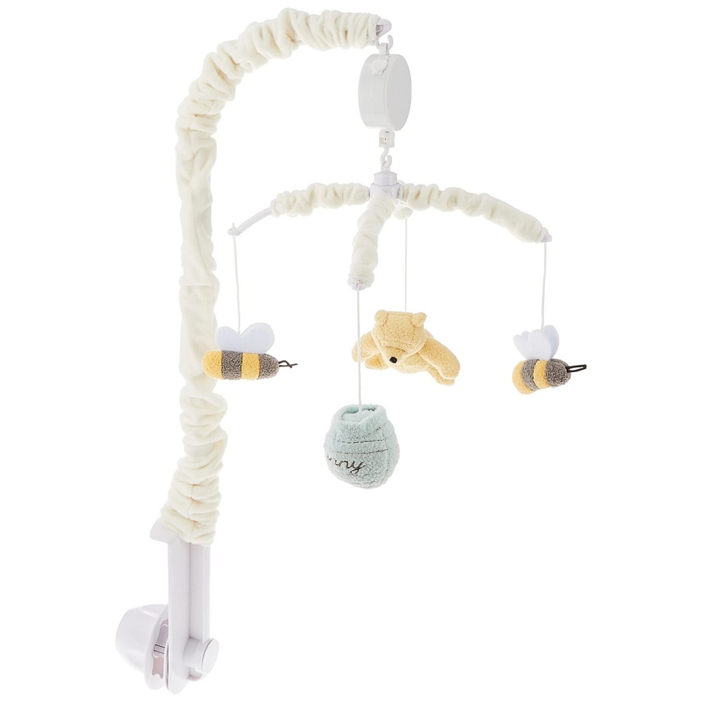 Disney Winnie The Pooh Classic Pooh Ivory, Sage, Butter Musical Mobile with Hunny Pot and Bees, Ivory, Sage, Butter, Brown Disney Winnie The Pooh Classic Pooh Ivory, Sage, Butter Musical Mobile with Hunny Pot and Bees, Ivory, Sage, Butter, Brown