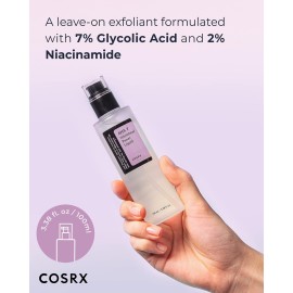 COSRX 7% Glycolic Acid Whitehead Removing Power Liquid, 3.38 fl.oz, AHA Exfoliant, Exfoliating Toner for Face & Body, Pore Minimizer, Korean Skin Care COSRX 7% Glycolic Acid Whitehead Removing Power Liquid, 3.38 fl.oz, AHA Exfoliant, Exfoliating Toner for Face & Body, Pore Minimizer, Korean Skin Care