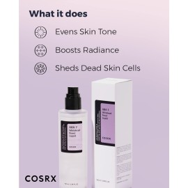 COSRX 7% Glycolic Acid Whitehead Removing Power Liquid, 3.38 fl.oz, AHA Exfoliant, Exfoliating Toner for Face & Body, Pore Minimizer, Korean Skin Care COSRX 7% Glycolic Acid Whitehead Removing Power Liquid, 3.38 fl.oz, AHA Exfoliant, Exfoliating Toner for Face & Body, Pore Minimizer, Korean Skin Care