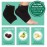 ZenToes Moisturizing Socks for Cracked Heel Treatment - Vitamin E, Olive Oil and Jojoba Oil Infused Heel Socks to Soften and Hydrate (Cotton Black, Regular)