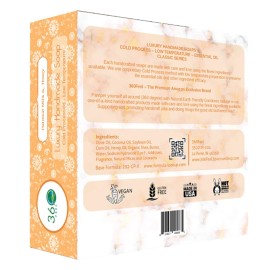 360Feel Oatmeal Milk and Honey Bar Soap - Made in the USA - Castile Handmade, All Natural Cold Processed - Infused with Oatmeal Milk and Honey - SLS-Free - Moisturizing Lather - (5oz)