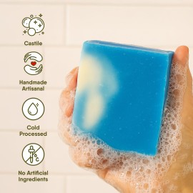 360 Feel Fresh Bar Soap Set - Made in the USA - Castile Handmade All Natural Cold Processed - Infused 4 Refreshing Scents Aloe Vera, Cotton Blossom, Spring Scrub, & Cool Water - (5oz, 4-Pack) 360 Feel Fresh Bar Soap Set - Made in the USA - Castile Handmade All Natural Cold Processed - Infused 4 Refreshing Scents Aloe Vera, Cotton Blossom, Spring Scrub, & Cool Water - (5oz, 4-Pack)