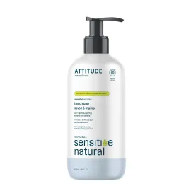 ATTITUDE Hand Soap for Sensitive Skin Enriched with Oat, EWG Verified, Dermatologically Tested, Vegan, Extra Gentle, Unscented, 16 Fl Oz ATTITUDE Hand Soap for Sensitive Skin Enriched with Oat, EWG Verified, Dermatologically Tested, Vegan, Extra Gentle, Unscented, 16 Fl Oz