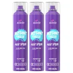 Aussie Instant Freeze Hair Spray for Extreme Hold, Infused with Jojoba Oil & Sea Kelp, Long-Lasting All-Day Hold, Fresh Citrus Scent, Safe for All Hair Types, 10 Fl Oz, 3 Pack