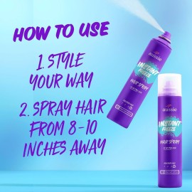 Aussie Instant Freeze Hair Spray for Extreme Hold, Infused with Jojoba Oil & Sea Kelp, Long-Lasting All-Day Hold, Fresh Citrus Scent, Safe for All Hair Types, 10 Fl Oz, 3 Pack Aussie Instant Freeze Hair Spray for Extreme Hold, Infused with Jojoba Oil & Sea Kelp, Long-Lasting All-Day Hold, Fresh Citrus Scent, Safe for All Hair Types, 10 Fl Oz, 3 Pack