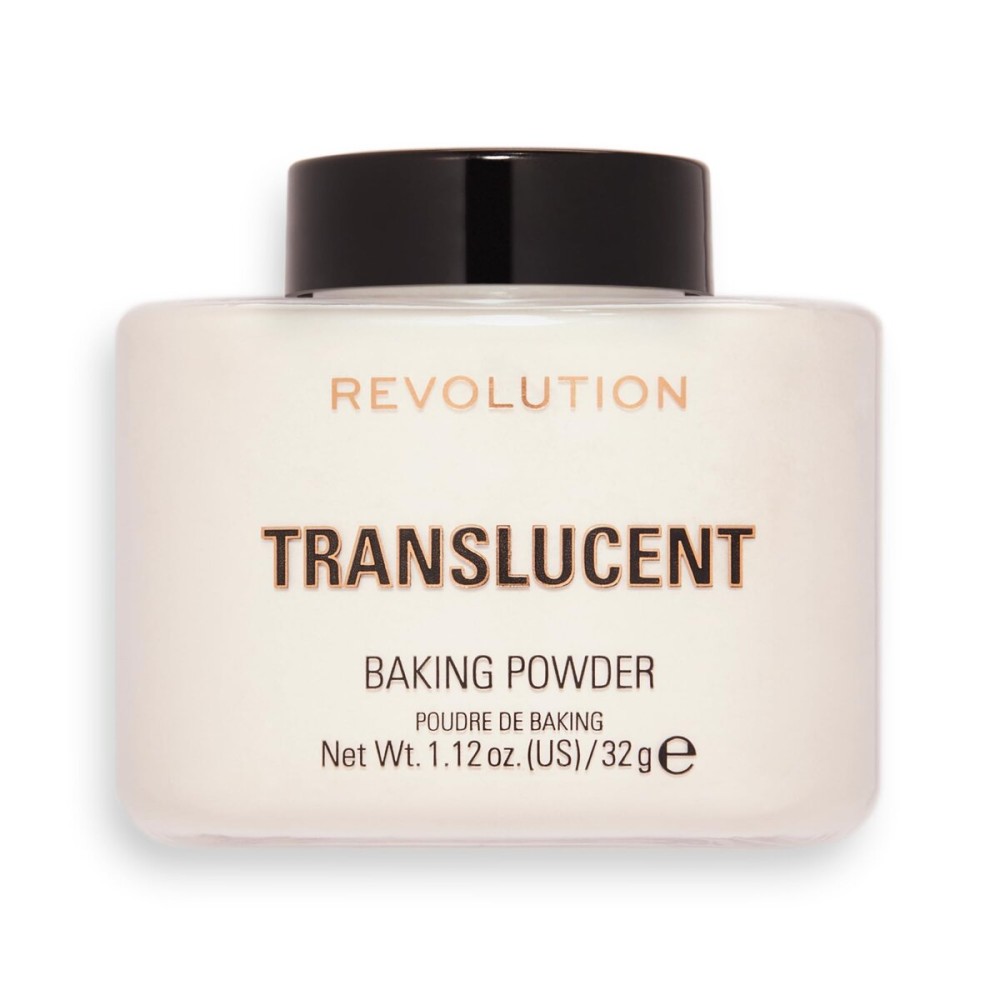 Revolution Beauty, Loose Baking Powder, Makeup Setting Powder, Long Lasting Coverage, Mattifies & Reduces Shine, Translucent, 1.13 Oz Revolution Beauty, Loose Baking Powder, Makeup Setting Powder, Long Lasting Coverage, Mattifies & Reduces Shine, Translucent, 1.13 Oz