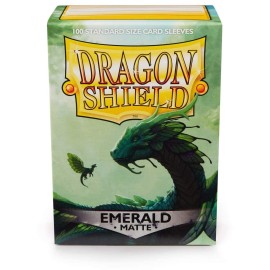 Dragon Shield | Standard Size Card Matte Sleeves | 100 CT - Smooth & Tough Premium TCG Sleeves | Compatible with Pokemon, Flesh & Blood, One Piece & Magic The Gathering | Emerald - Matte Dragon Shield | Standard Size Card Matte Sleeves | 100 CT - Smooth & Tough Premium TCG Sleeves | Compatible with Pokemon, Flesh & Blood, One Piece & Magic The Gathering | Emerald - Matte