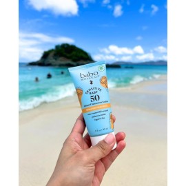Babo Botanicals Sensitive Baby Mineral Sunscreen Lotion SPF50 - Natural Zinc Oxide - Face & Body - Fragrance-Free - Water-Resistant - EWG Verified - Vegan - Extra Sensitive Skin - For Babies & Kids Babo Botanicals Sensitive Baby Mineral Sunscreen Lotion SPF50 - Natural Zinc Oxide - Face & Body - Fragrance-Free - Water-Resistant - EWG Verified - Vegan - Extra Sensitive Skin - For Babies & Kids