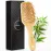 BFWood Bamboo Paddle Hairbrush with Bamboo Bristles for Massaging Scalp