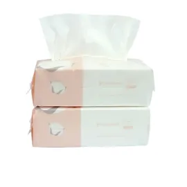 Careboree Extra Thick Dry Wipe, Disposable Face Drying Towel 100% Cotton, Lint-Free Cotton Tissues (2 Pack)