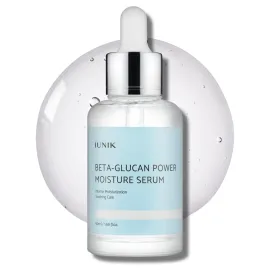 IUNIK Beta-Glucan Power Deep Moisture Vegan Serum 400,000 ppm Intense Hydration Mushroom Yeast Extracts Naturally-derived - Dry Mature Sagging Sensitive Skin Cell Regenerating Lifting Korean Skincare