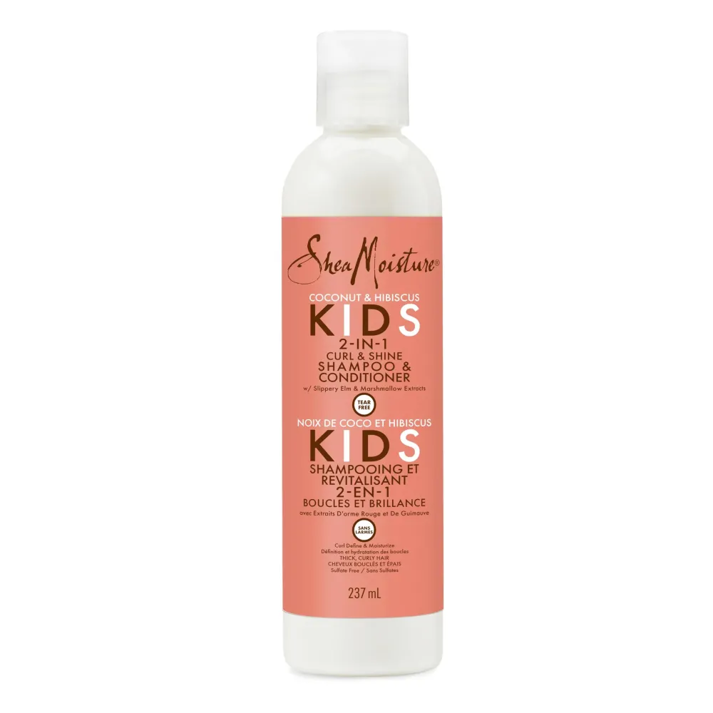 SheaMoisture 2-in-1 Shampoo and Conditioner for Kids Coconut and Hibiscus Coconut Oil for Hair and Dry Curls 8 oz SheaMoisture 2-in-1 Shampoo and Conditioner for Kids Coconut and Hibiscus Coconut Oil for Hair and Dry Curls 8 oz