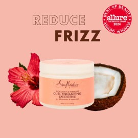 SheaMoisture Smoothie Curl Enhancing Cream Coconut and Hibiscus for Thick, Curly Hair Sulfate Free and Paraben Free 12 oz SheaMoisture Smoothie Curl Enhancing Cream Coconut and Hibiscus for Thick, Curly Hair Sulfate Free and Paraben Free 12 oz