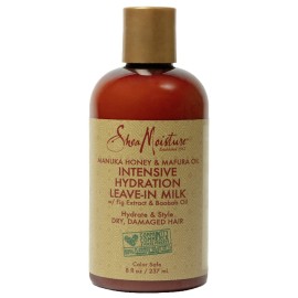 SheaMoisture Hydration Hair Milk Manuka Honey and Mafura Oil for Dry Hair to Hydrate and Style Hair 8 oz SheaMoisture Hydration Hair Milk Manuka Honey and Mafura Oil for Dry Hair to Hydrate and Style Hair 8 oz