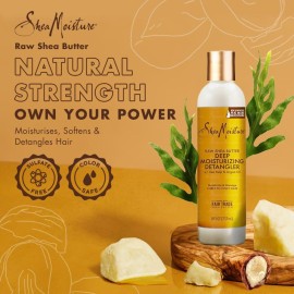 SheaMoisture Raw Shea Butter Deep Moisturizing Detangler for Dry, Damaged Hair, Hair Styling Product Formulated with Sea Kelp and Argan Oil 8 oz SheaMoisture Raw Shea Butter Deep Moisturizing Detangler for Dry, Damaged Hair, Hair Styling Product Formulated with Sea Kelp and Argan Oil 8 oz