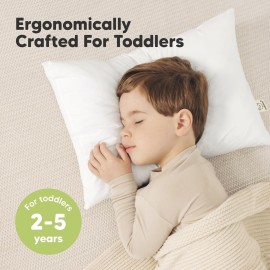 KeaBabies 2-Pack Toddler Pillow 13x18 - Soft Organic Cotton Kids Travel Bed Pillows for Sleeping, School, Nap, Machine Washable, Toddlers 2 to 5, Pillowcase Sold Separately (Soft White) KeaBabies 2-Pack Toddler Pillow 13x18 - Soft Organic Cotton Kids Travel Bed Pillows for Sleeping, School, Nap, Machine Washable, Toddlers 2 to 5, Pillowcase Sold Separately (Soft White)