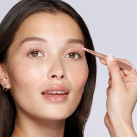 Tweezerman Rose Gold Petite Point and Slant Tweezer Set with Travel Case