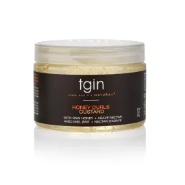 Thank God It\'s Natural Honey Curls Custard - 12 Oz - For Natural, Dry, Curly, Damaged Hair
