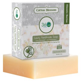 360Feel Clean cotton Soap 5 oz Castile Handmade So..