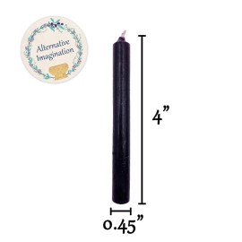 Alternative Imagination Colored Candles, 4 Mini Taper Chime Candles, Great for Birthday Parties, Spell Work, Witchcraft Supplies, Wiccan Decor, Altar Supplies, Meditation Decor, Unscented Box of 20 Alternative Imagination Colored Candles, 4 Mini Taper Chime Candles, Great for Birthday Parties, Spell Work, Witchcraft Supplies, Wiccan Decor, Altar Supplies, Meditation Decor, Unscented Box of 20