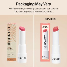 Honest Beauty Moisturizing Vegan Tinted Lip Balm | Antioxidant-rich Acai Extracts + Avocado Oil | Paraben Free + Cruelty Free | Summer Melon