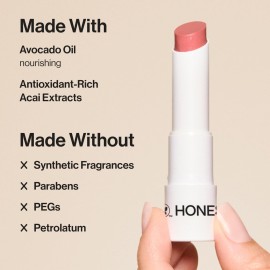 Honest Beauty Moisturizing Vegan Tinted Lip Balm | Antioxidant-rich Acai Extracts + Avocado Oil | Paraben Free + Cruelty Free | Fruit Punch