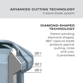 ConairMan Nose Hair Trimmer for Men, For Nose, Ear, and Eyebrows, Patent 360 Bevel Blade for No Pull, No Snag Trimming Experience, Cordless Lithium-Powered Trimmer with Drawstring Bag ConairMan Nose Hair Trimmer for Men, For Nose, Ear, and Eyebrows, Patent 360 Bevel Blade for No Pull, No Snag Trimming Experience, Cordless Lithium-Powered Trimmer with Drawstring Bag
