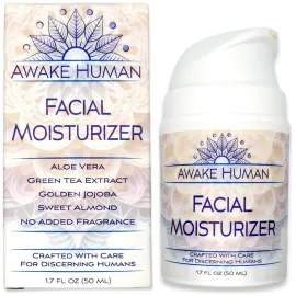 Natural Face Moisturizer for Dry Sensitive Skin - Organic Natural Face Cream - Facial Aloe & Green Tea Moisturizer Cruelty Free - Vegan Face Moisturizer for Women, Acne-Safe, Anti-Aging, No Fragrance Natural Face Moisturizer for Dry Sensitive Skin - Organic Natural Face Cream - Facial Aloe & Green Tea Moisturizer Cruelty Free - Vegan Face Moisturizer for Women, Acne-Safe, Anti-Aging, No Fragrance