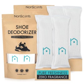 NonScents Shoe Deodorizer 2-Pack (4 Count) - Odor ..