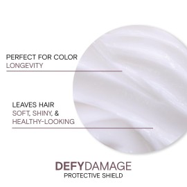Joico Defy Damage Protective Shield | For Damaged, Color-Treated Hair | Protect Against UV & Thermal Damage | Strengthen Bonds & Preserve Hair Color | With Moringa Seed & Arginine | 3.38 Fl Oz