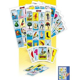 Loteria Authentic Mexican Game, Bingo Game with Colorful Illustrated Cards, Don Clemente Brand (10 Tablas (10 Boards)) Loteria Authentic Mexican Game, Bingo Game with Colorful Illustrated Cards, Don Clemente Brand (10 Tablas (10 Boards))