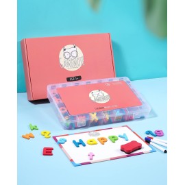 Gamenote Classroom Magnetic Alphabet Letters Kit 238 Pcs with Double - Side Magnet Board - Foam Alphabet Letters for Preschool Kids Toddler Spelling and Learning Colorful ABC Education Fridge Magnets Gamenote Classroom Magnetic Alphabet Letters Kit 238 Pcs with Double - Side Magnet Board - Foam Alphabet Letters for Preschool Kids Toddler Spelling and Learning Colorful ABC Education Fridge Magnets