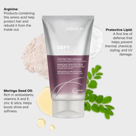 Joico Defy Damage Protective Masque | For Color-Treated Hair | Strengthen Bonds & Preserve Hair Color | With Moringa Seed Oil & Arginine | 5.1 Fl Oz Joico Defy Damage Protective Masque | For Color-Treated Hair | Strengthen Bonds & Preserve Hair Color | With Moringa Seed Oil & Arginine | 5.1 Fl Oz