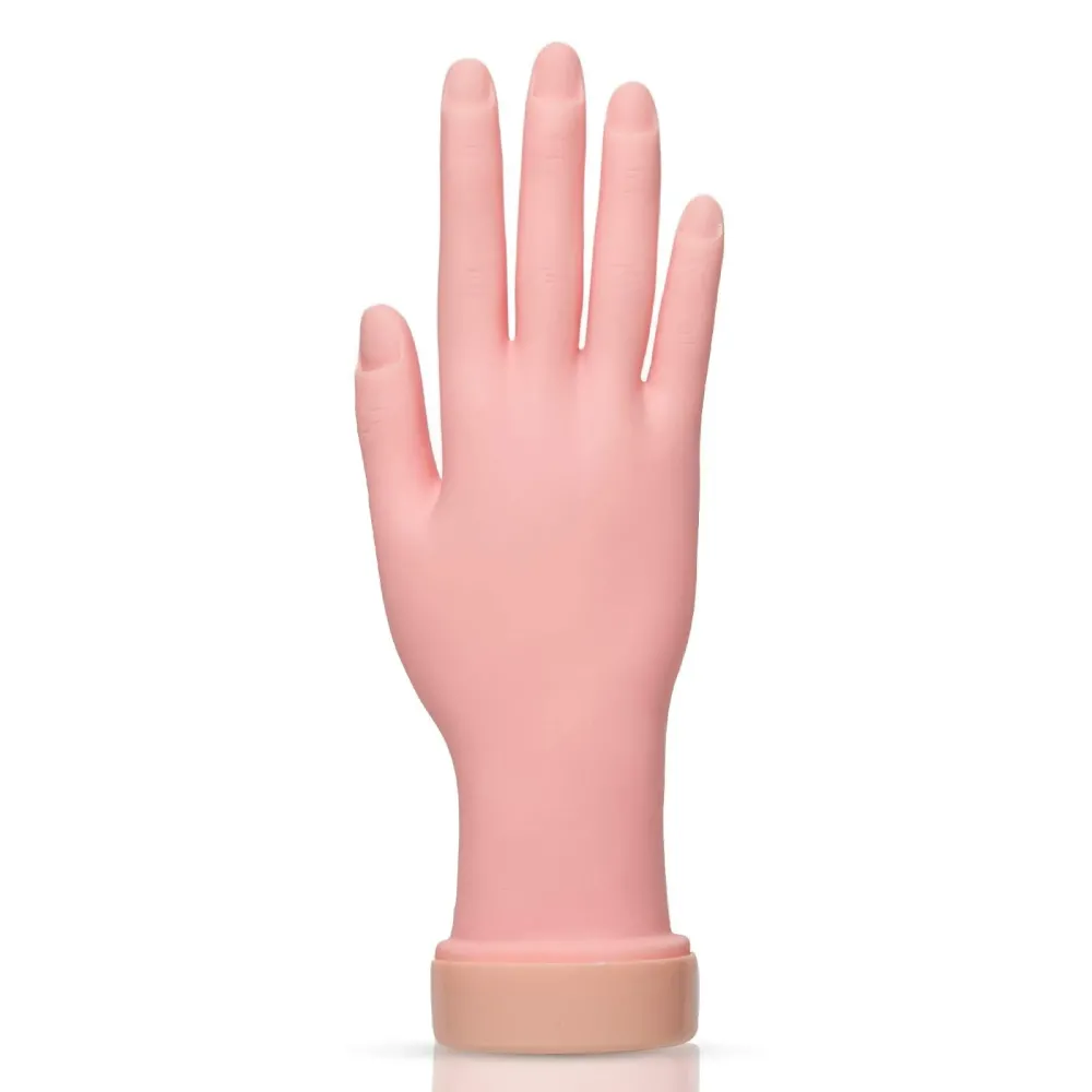 AORAEM Nail Trainning Hand Flexible Soft Practice Plastic Mannequin Hand Nails Tips Art Trainer Manicure Practice Hand Tool AORAEM Nail Trainning Hand Flexible Soft Practice Plastic Mannequin Hand Nails Tips Art Trainer Manicure Practice Hand Tool