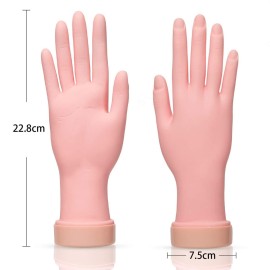 AORAEM Nail Trainning Hand Flexible Soft Practice Plastic Mannequin Hand Nails Tips Art Trainer Manicure Practice Hand Tool AORAEM Nail Trainning Hand Flexible Soft Practice Plastic Mannequin Hand Nails Tips Art Trainer Manicure Practice Hand Tool