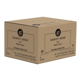 Amazon Brand - Happy Belly Medium Roast Coffee Pods, Donut Style, Compatible with Keurig 2.0 K-Cup Brewers, 100 Count Amazon Brand - Happy Belly Medium Roast Coffee Pods, Donut Style, Compatible with Keurig 2.0 K-Cup Brewers, 100 Count