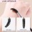 Eyebrow Brush, KINGMAS Professional Double-Ended Angled Eye Brow Brush and Spoolie Brush (Black)