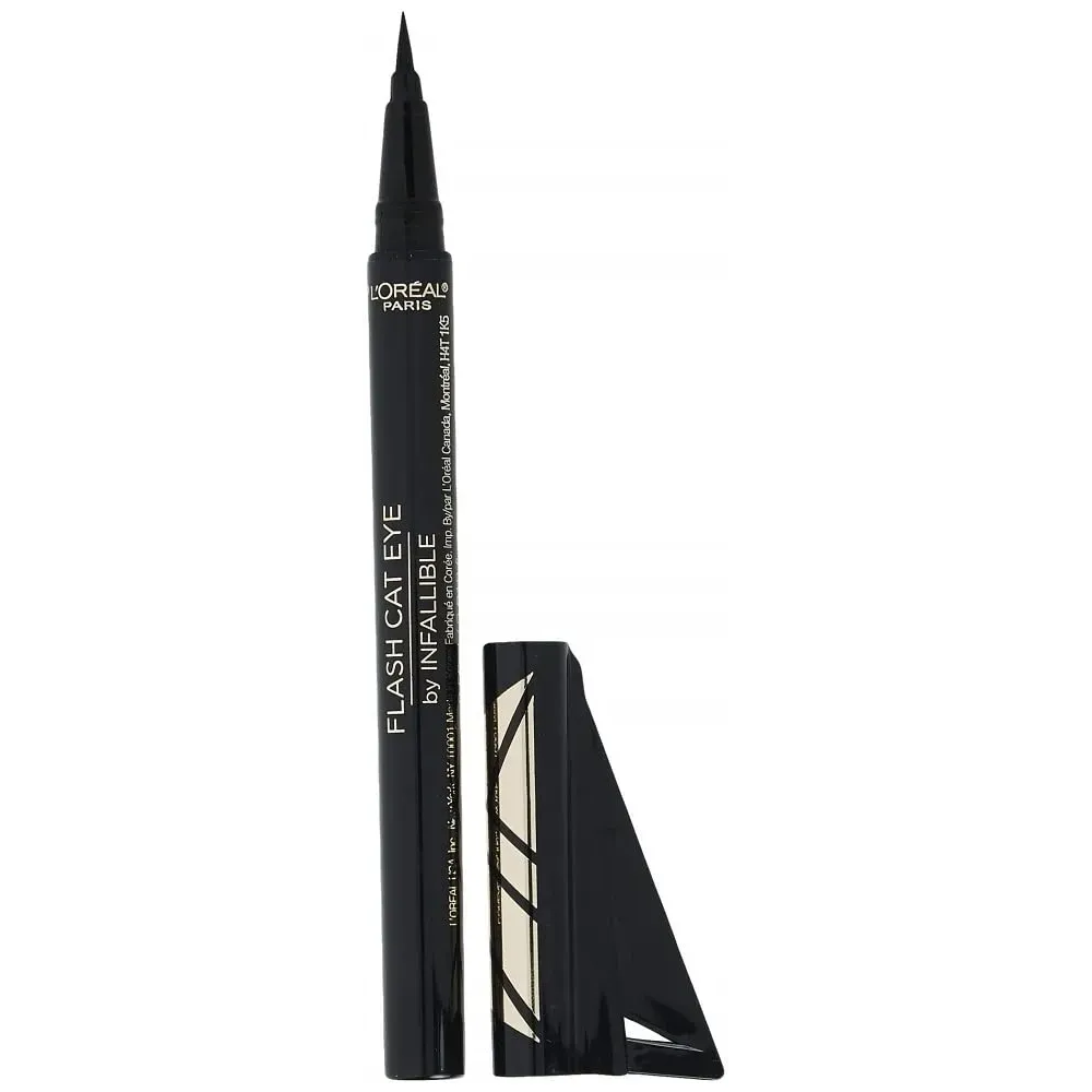L\'Oreal Paris Makeup Infallible Flash Cat Eye Waterproof Liquid Eyeliner, Black, 0.44 oz. L\'Oreal Paris Makeup Infallible Flash Cat Eye Waterproof Liquid Eyeliner, Black, 0.44 oz.