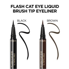 L\'Oreal Paris Makeup Infallible Flash Cat Eye Waterproof Liquid Eyeliner, Black, 0.44 oz. L\'Oreal Paris Makeup Infallible Flash Cat Eye Waterproof Liquid Eyeliner, Black, 0.44 oz.